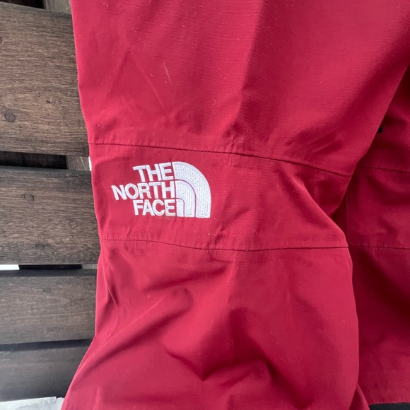 The North Face Burgundy and Red Ski Bib - Picture 4 of 6